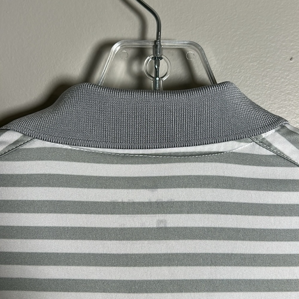 Nike Golf North Carolina Tar Heels Victory Stripe Golf Polo 2.0 White/Gray Sz XL - Picture 8 of 11